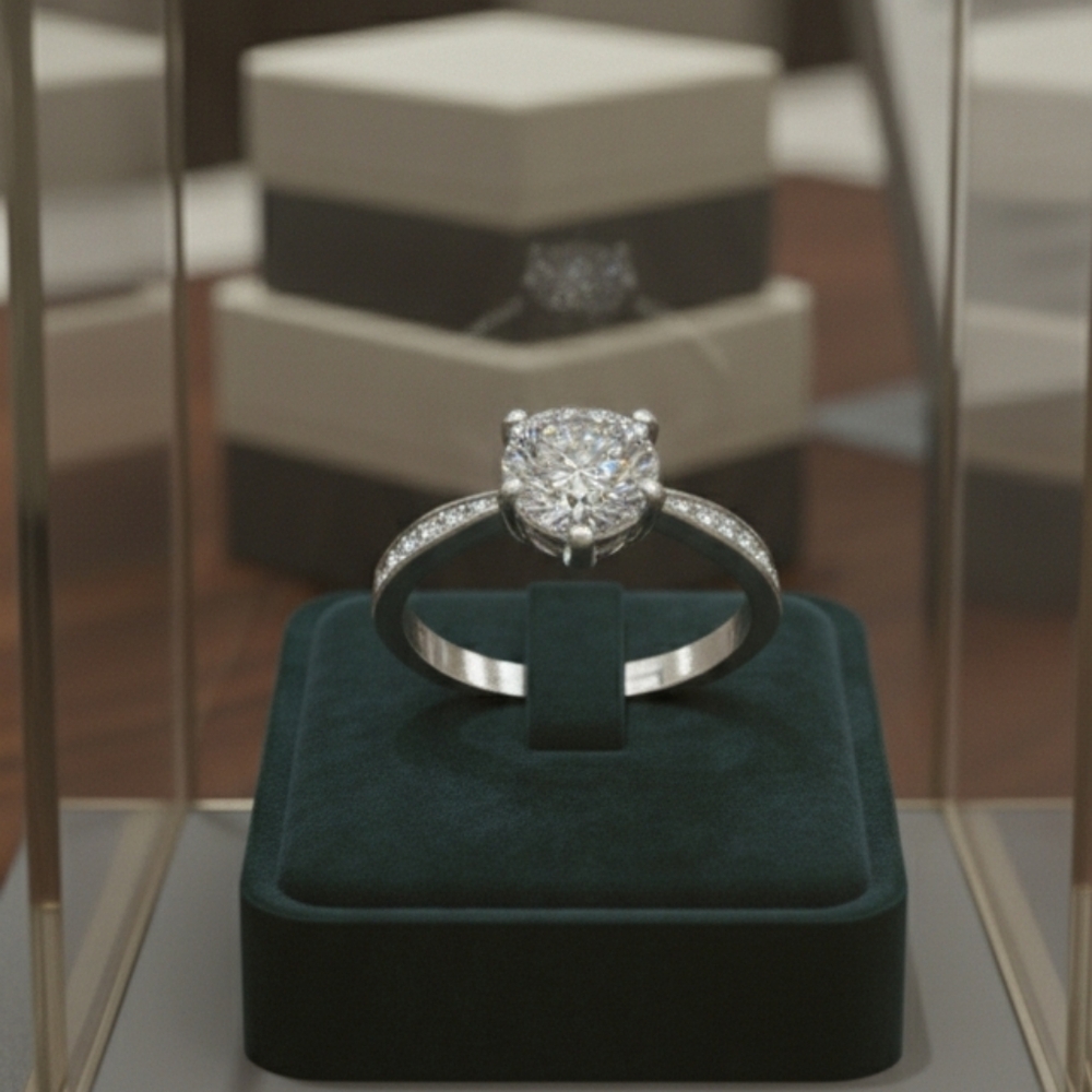 Moissanite .8 CT Engagement Ring